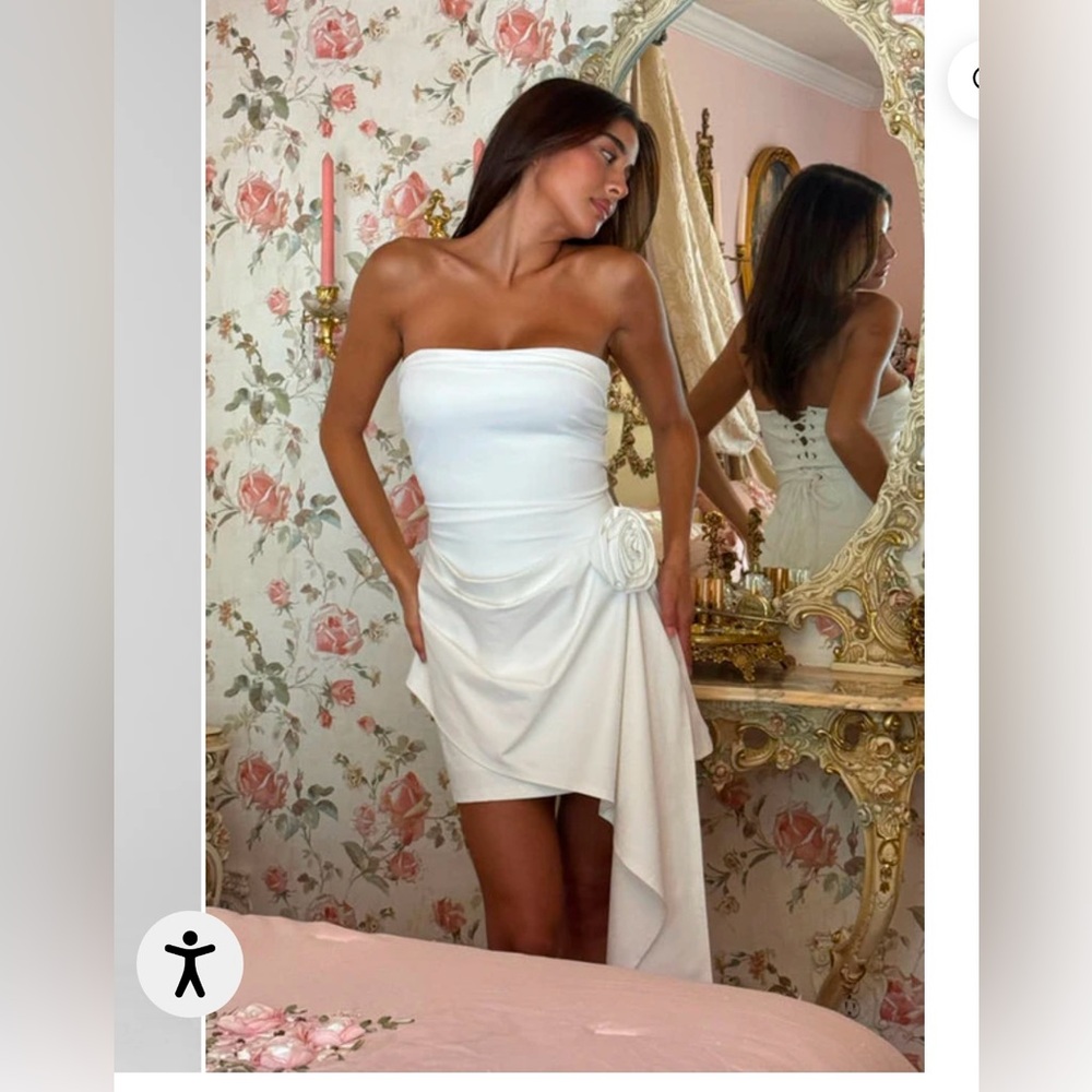 LEAU Rosette Mini Dress